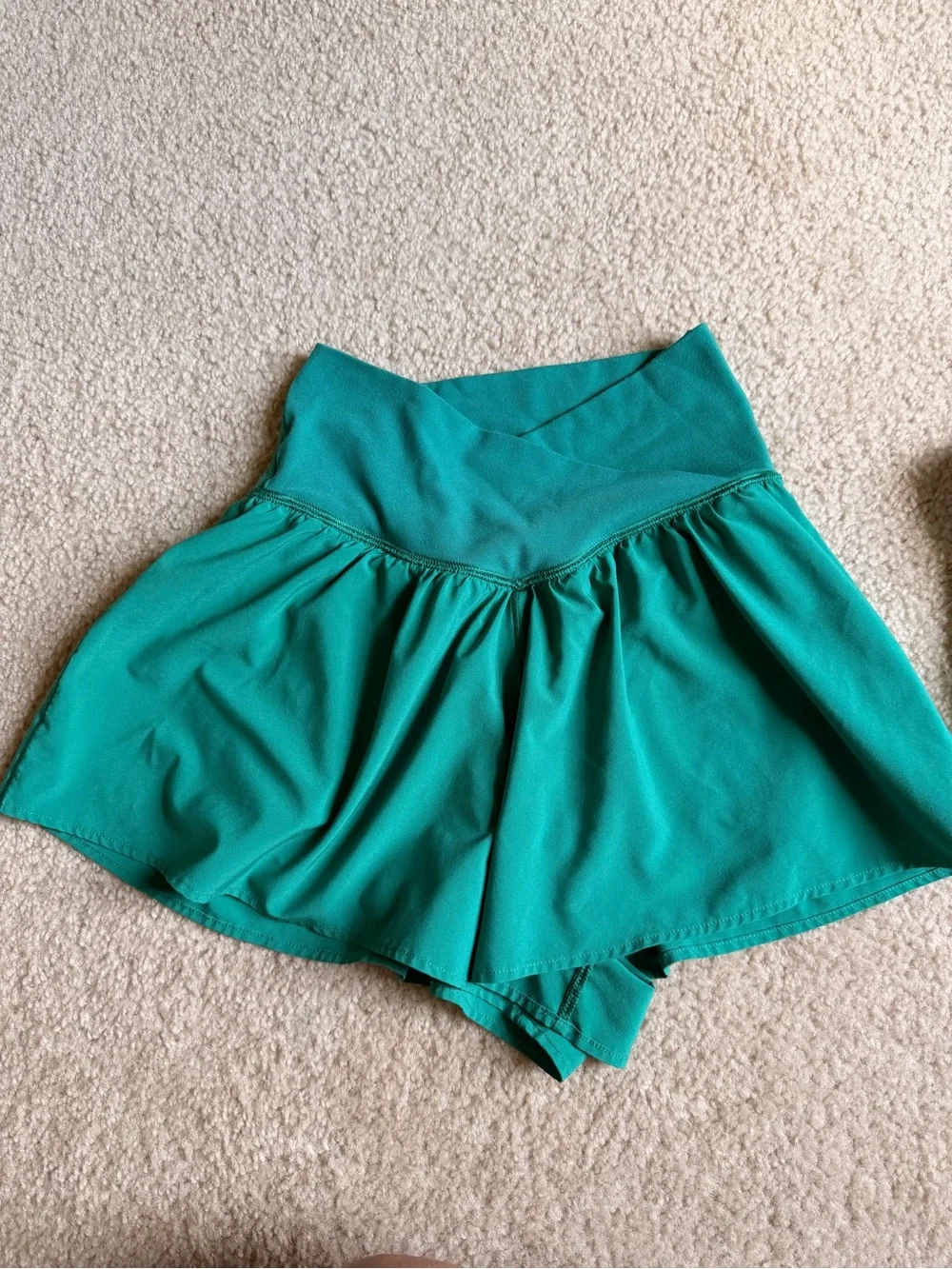 Offline shorts — Emerald Green & White XS - Picture 2 of 5